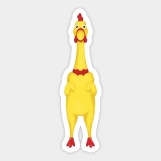 Rubber Chicken Toy Sticker